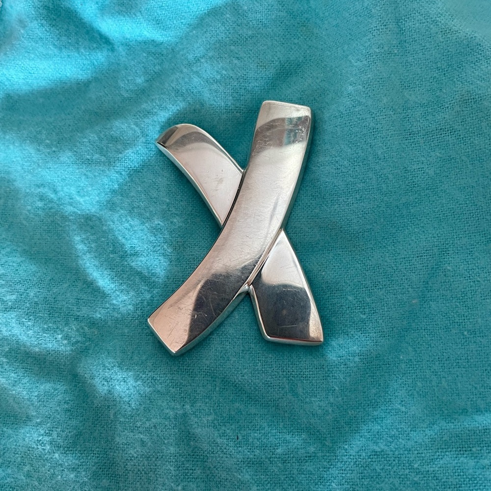 Paloma Picasso Sterling Silver X Brooch